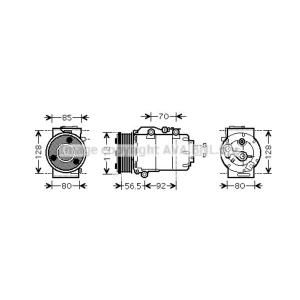 Ava Cooling Airco compressor FDAK394