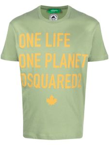 DSQUARED2 t-shirt 'One Life One Planet' - Vert