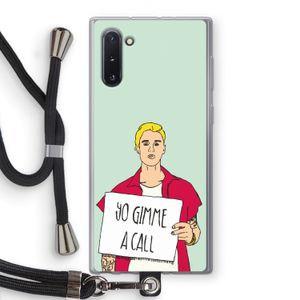 Gimme a call: Samsung Galaxy Note 10 Transparant Hoesje met koord