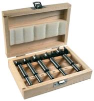 Makita Accessoires d-47363 5-delige scharniergat boorset in houten cassette - 15-35mm - d-47363