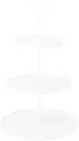 Etagere ijzer 3-laags 30x48cm wit - thumbnail