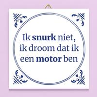 Tegeltje Ik snurk niet