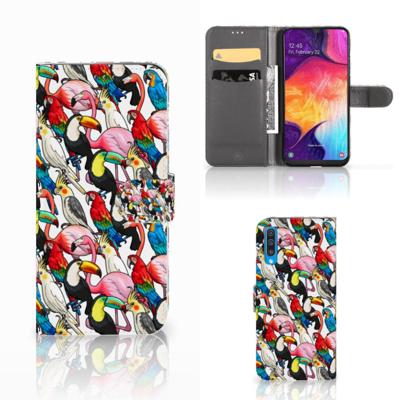 Samsung Galaxy A50 | Telefoonhoesje | Met pasjeshouder | Birds