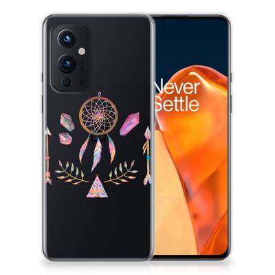 OnePlus 9 Telefoonhoesje met Naam Boho Dreamcatcher