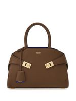 Ferragamo petit sac à main Hug en cuir - Marron - thumbnail