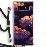 Patroon Wolken: Samsung Galaxy Note 8 Transparant Hoesje met koord