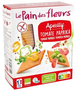 Pain Des Fleurs Aperitif crackers tomaat/paprika bio