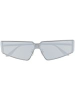 Balenciaga Eyewear lunettes de soleil rectangulaires Shield 2.0 - Argent