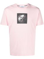 Stone Island t-shirt en coton à logo imprimé - Rose