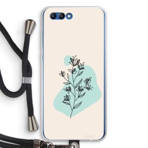 Violets are blue: Honor 10 Transparant Hoesje met koord