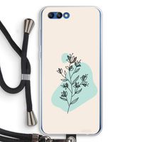 Violets are blue: Honor 10 Transparant Hoesje met koord