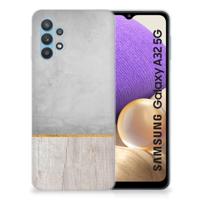 Samsung Galaxy A32 5G | Bumper Hoesje | Wood Concrete