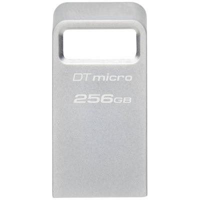 Kingston DataTraveler Micro USB-stick Retail 256 GB Zilver DTMC3G2/256GB USB-A 3.2 Gen 1