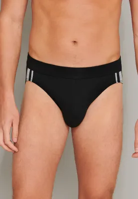 3-pack heren Rio slip 95/5 - Stripe - Hoog opgesneden heren onderbroek - Stoffen band - Biologisch katoen