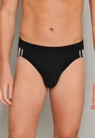 3-pack heren Rio slip 95/5 - Stripe - Hoog opgesneden heren onderbroek - Stoffen band - Biologisch katoen