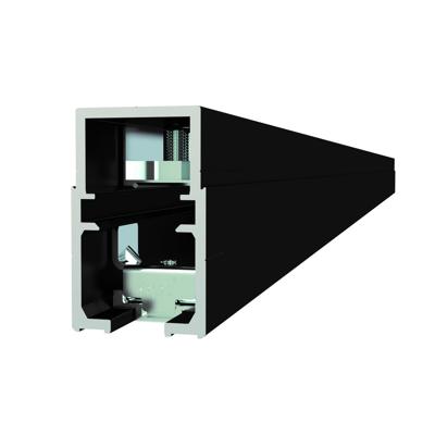 opk e space elektromagnetische geleiderail pocket zwart 1 deur 2100 mm