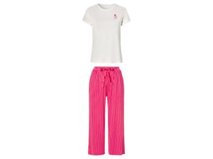esmara Dames pyjama (XS (32/34), Wit/roze)