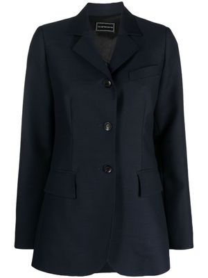 10 CORSO COMO blazer boutonné à col cranté - Bleu