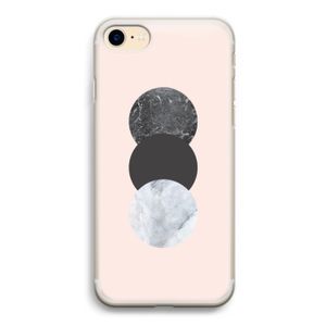 Marmeren cirkels: iPhone 7 Transparant Hoesje