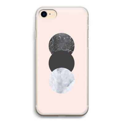 Marmeren cirkels: iPhone 7 Transparant Hoesje