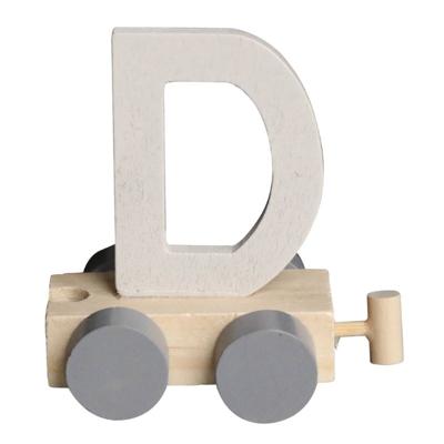 JeP kids houten treinletter D-offwhite