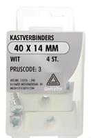 Kastverbinders 40 14mm wit 4st - Deltafix