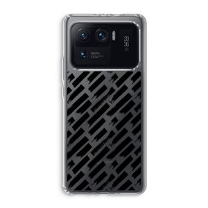 Zwarte vegen: Xiaomi Mi 11 Ultra Transparant Hoesje