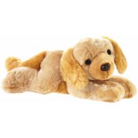 Honden speelgoed artikelen Labrador knuffelbeest blond 32 cm - thumbnail