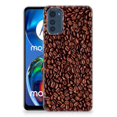 Motorola Moto E32/E32s | Siliconen Case | Koffiebonen