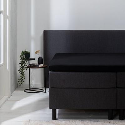 Topper Hoeslaken - Luna Stretch - 2-PACK - 140x200cm - Zwart - Luna Bedding - Dekbed-Discounter.nl Topper Hoeslaken - Luna Stretch - 2-PACK - 140x200cm - Zwart - Luna Bedding - Dekbed-Discounter.nl