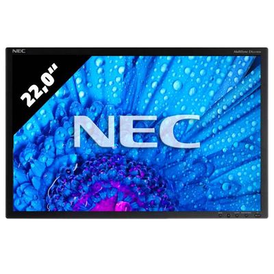 NEC ea221wme Zwart - 22 inch - 1680x1050 - DVI - VGA - Zonder voet - Zwart - A-Grade