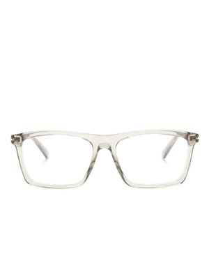 Gucci Eyewear lunettes de vue rectangulaires à logo - Gris