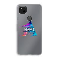 Abstract Spectrum: Google Pixel 4a Transparant Hoesje