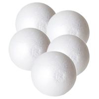 Gerimport Piepschuim hobby vormen DIY ballen - 50x - styropor bollen - 6 cm