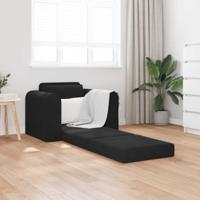 Vouwsofa Bed Zwart 98 x 71 x 83 cm Fluweel