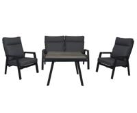 Qopps Exome loungeset met tafel Balti koffietafel