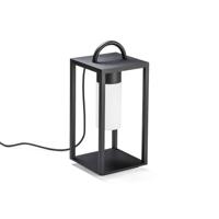 KonstSmide Terraslamp Bologna 45cm zwart met wit glas 7530-750