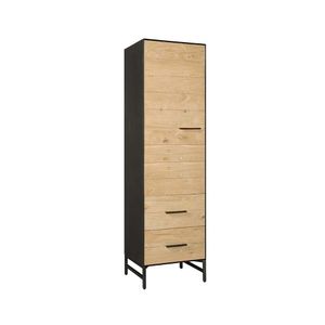 Tower Living Opbergkast Lido Eiken en metaal, 190 x 55cm - Bruin