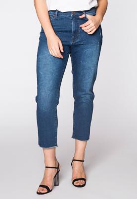 Yoek MY denim ripped bottom | Donker Blauw | Maat 35