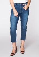 Yoek MY denim ripped bottom | Donker Blauw | Maat 35