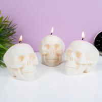 Schedel kaarsen (set van 3)