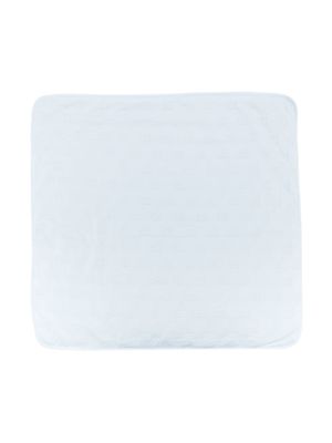 Dolce & Gabbana Kids couverture à logo DG en jacquard - Bleu