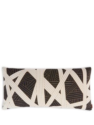 Missoni Home coussin rectangulaire Nastri à imprimé géométrique - Noir