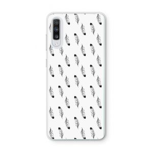 Pluimen: Samsung Galaxy A70 Transparant Hoesje