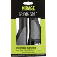 Mirage Fiets Handvatten - Comfortabel & Duurzaam - Zwart/Grijs