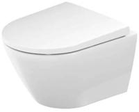 Duravit D-Neo compact en randloos hangtoilet met toiletbril 37x48x40cm wit - thumbnail