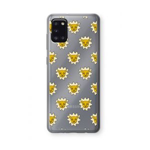 Leeuwenkoppen: Samsung Galaxy A31 Transparant Hoesje
