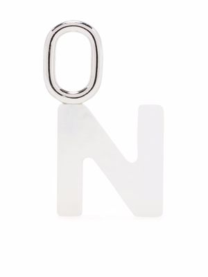 Maria Black pendentif Lucid Letter N - Blanc
