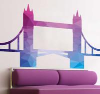 Muursticker kleurrijke London Bridge - thumbnail