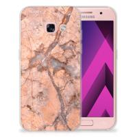 Samsung Galaxy A3 2017 | TPU | Siliconen hoesje | Marmer Oranje